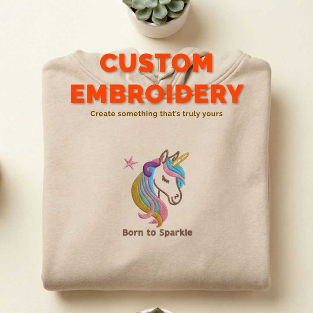 Custom embroidery hoodie